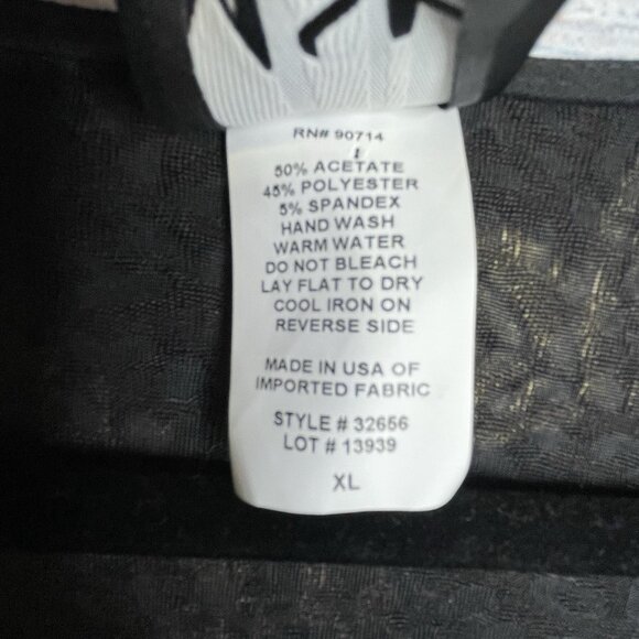 NWT MSK Floral Blouse. XL Cowl Neck Gold Glitter Whimsical Fairy Boho - Picture 10 of 14